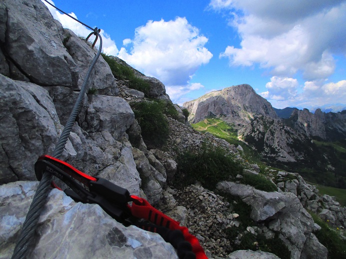 Foto: Andreas Koller / Klettersteigtour / Leichte Klettersteigrunde am Nassfeld (2079m) / 13.09.2022 01:19:47