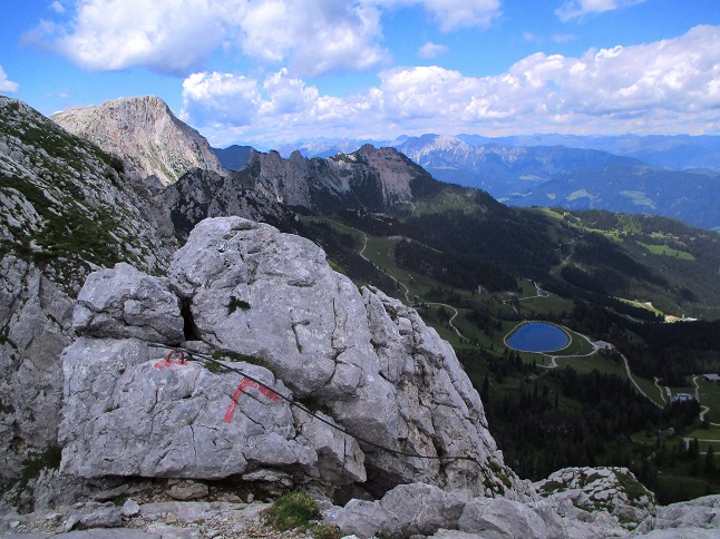 Foto: Andreas Koller / Klettersteigtour / Leichte Klettersteigrunde am Nassfeld (2079m) / 13.09.2022 01:19:16