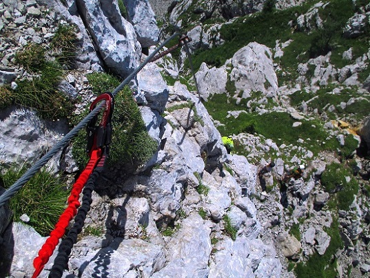 Foto: Andreas Koller / Klettersteigtour / Leichte Klettersteigrunde am Nassfeld (2079m) / Abstiegsklettersteig / 13.09.2022 01:17:20