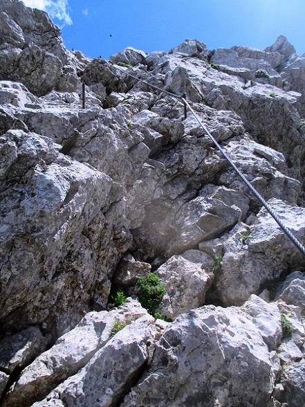 Foto: Andreas Koller / Klettersteigtour / Leichte Klettersteigrunde am Nassfeld (2079m) / 13.09.2022 01:17:04