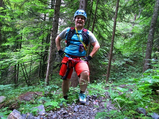 Foto: Andreas Koller / Klettersteigtour / Klettersteig Kellenegg (1355m) / Beim Einstieg / 20.09.2022 23:08:10
