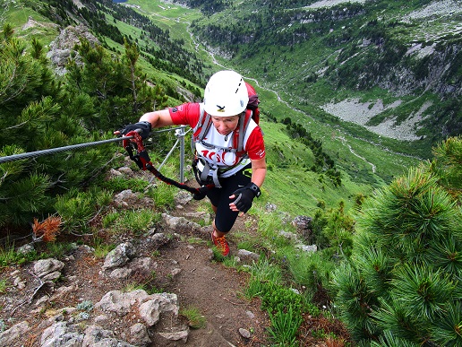 Foto: Andreas Koller / Klettersteigtour / Via ferrata dei Laghi Cermis Skyline inkl. zwei Gipfel (2535m) / 04.10.2022 00:51:37