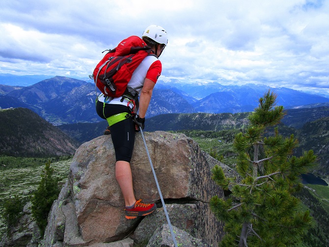 Foto: Andreas Koller / Klettersteigtour / Via ferrata dei Laghi Cermis Skyline inkl. zwei Gipfel (2535m) / 04.10.2022 00:49:28