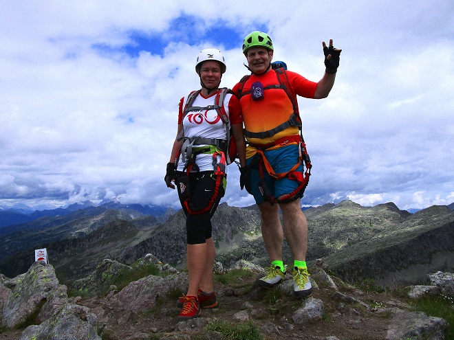 Foto: Andreas Koller / Klettersteigtour / Via ferrata dei Laghi Cermis Skyline inkl. zwei Gipfel (2535m) / 04.10.2022 00:48:37