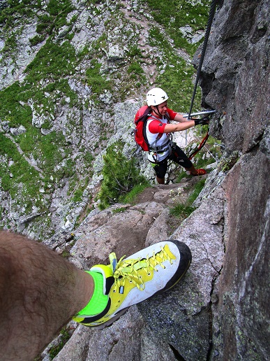 Foto: Andreas Koller / Klettersteigtour / Via ferrata dei Laghi Cermis Skyline inkl. zwei Gipfel (2535m) / 04.10.2022 00:47:40
