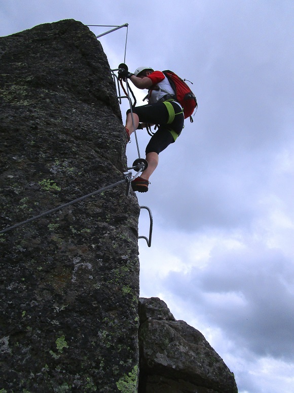 Foto: Andreas Koller / Klettersteigtour / Via ferrata dei Laghi Cermis Skyline inkl. zwei Gipfel (2535m) / 04.10.2022 00:46:13