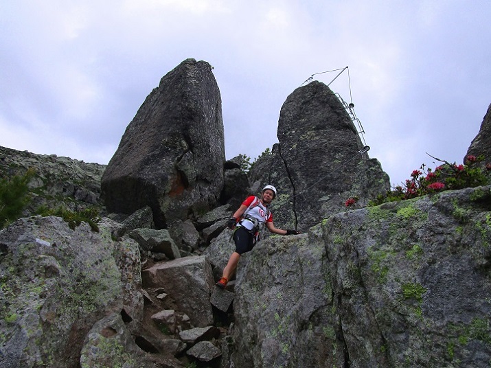 Foto: Andreas Koller / Klettersteigtour / Via ferrata dei Laghi Cermis Skyline inkl. zwei Gipfel (2535m) / 04.10.2022 00:45:57