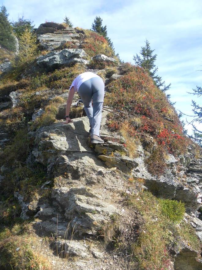 Foto: Wolfgang Lauschensky / Wandertour / Telfer Weißen 2588m und Roßkopf 2189m von Sterzing / Felsstufen / 06.11.2022 17:59:14