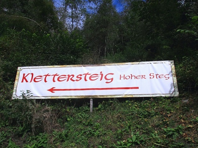 Foto: Andreas Koller / Klettersteigtour / Hoher Steg Klettersteig Predlitz (1095m) / Hinweis zum Klettersteig - nicht zu übersehen! / 20.12.2022 22:58:05
