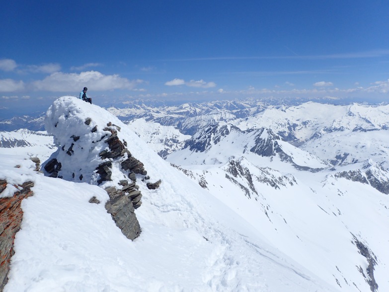 Foto: Manfred Karl / Skitour / Ankogel (3252 m) vom Kölnbreinspeicher / Am höchsten Punkt / 12.03.2023 08:48:08