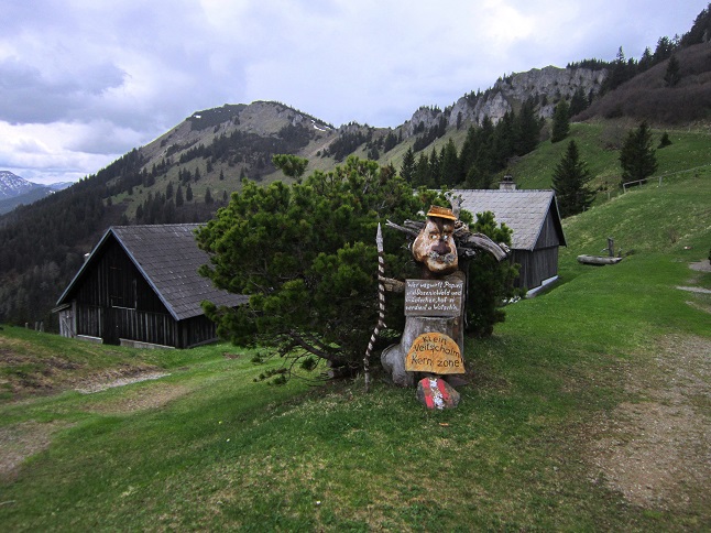 Foto: Andreas Koller / Wandertour / Kraxelspaß über der Kleinveitschalm (1628m) / Grundbauernhütte / 06.07.2023 13:07:45