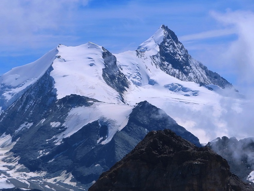 Foto: Andreas Koller / Wandertour / Le Touno (3018m) / Bishorn (4153m) und Weisshorn (4505m) / 08.07.2023 02:05:21