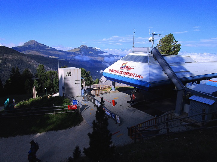 Foto: Andreas Koller / Klettersteigtour / Via ferrata Campanili del Latemar (2842m) / Los geht's bei der Bergstation Oberholz / 07.09.2023 00:32:03