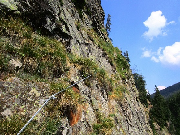 Foto: Andreas Koller / Klettersteigtour / Bergkristall Klettersteig im Pfelderer Tal (1630m) / Der leichtere B-Einstieg / 11.09.2023 23:36:33