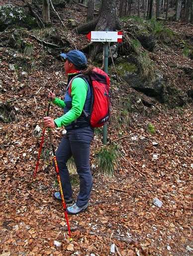 Foto: Andreas Koller / Klettersteigtour / Monte Boccaor auf der Via ferrata Sass Brusai (1531m) / 25.10.2023 01:12:00