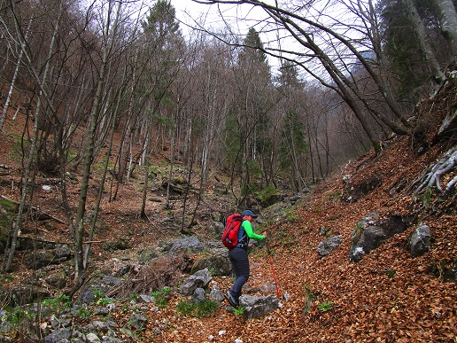 Foto: Andreas Koller / Klettersteigtour / Monte Boccaor auf der Via ferrata Sass Brusai (1531m) / 25.10.2023 01:11:55