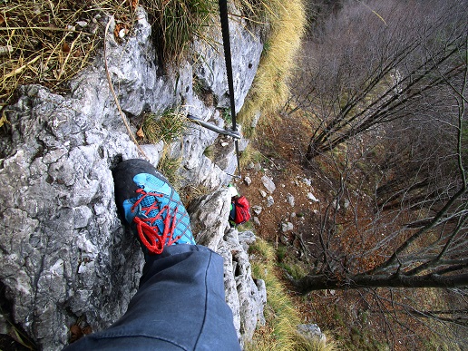 Foto: Andreas Koller / Klettersteigtour / Monte Boccaor auf der Via ferrata Sass Brusai (1531m) / 25.10.2023 01:10:59