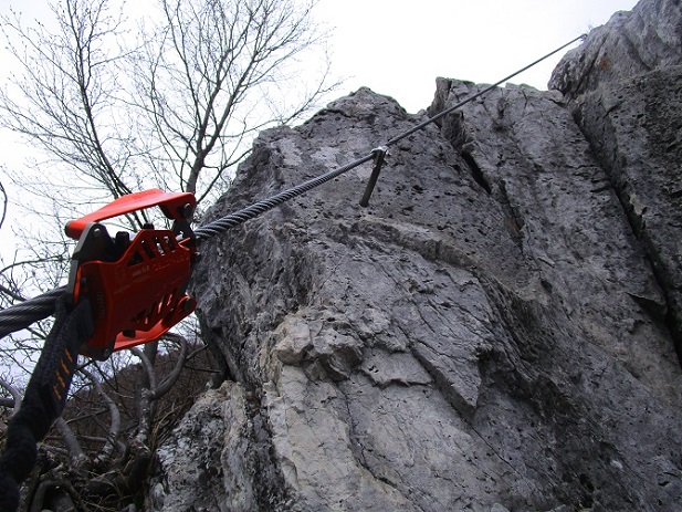 Foto: Andreas Koller / Klettersteigtour / Monte Boccaor auf der Via ferrata Sass Brusai (1531m) / 25.10.2023 01:10:26