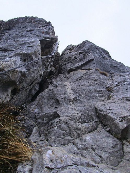 Foto: Andreas Koller / Klettersteigtour / Monte Boccaor auf der Via ferrata Sass Brusai (1531m) / 25.10.2023 01:10:04