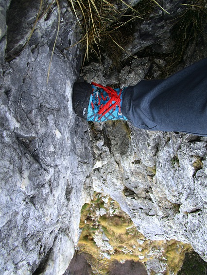 Foto: Andreas Koller / Klettersteigtour / Monte Boccaor auf der Via ferrata Sass Brusai (1531m) / 25.10.2023 01:09:59