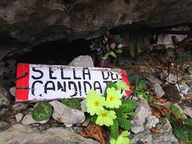 Foto: Andreas Koller / Klettersteigtour / Monte Boccaor auf der Via ferrata Sass Brusai (1531m) / 25.10.2023 01:09:34