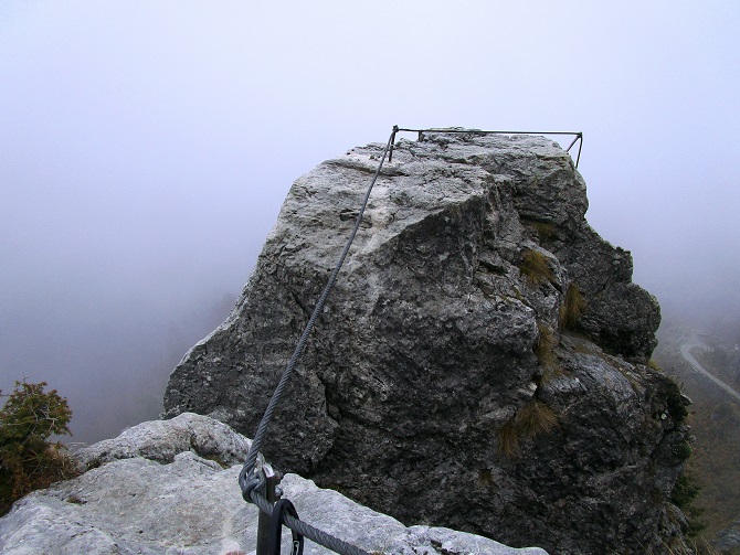 Foto: Andreas Koller / Klettersteigtour / Monte Boccaor auf der Via ferrata Sass Brusai (1531m) / 25.10.2023 01:08:31