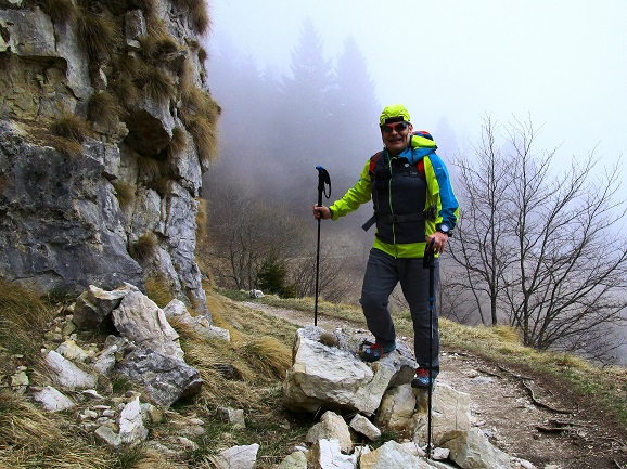 Foto: Andreas Koller / Klettersteigtour / Monte Boccaor auf der Via ferrata Sass Brusai (1531m) / 25.10.2023 01:06:46