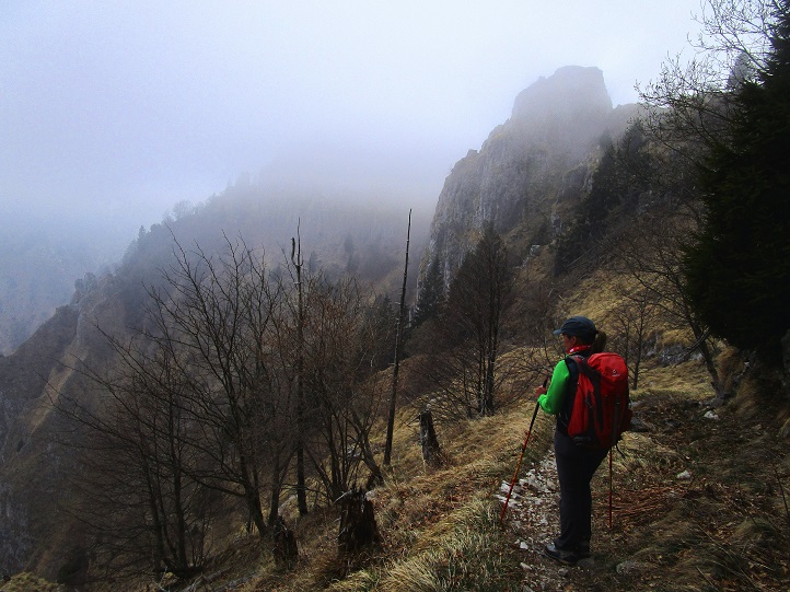 Foto: Andreas Koller / Klettersteigtour / Monte Boccaor auf der Via ferrata Sass Brusai (1531m) / 25.10.2023 01:06:31