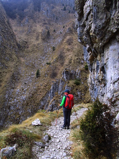 Foto: Andreas Koller / Klettersteigtour / Monte Boccaor auf der Via ferrata Sass Brusai (1531m) / 25.10.2023 01:05:50