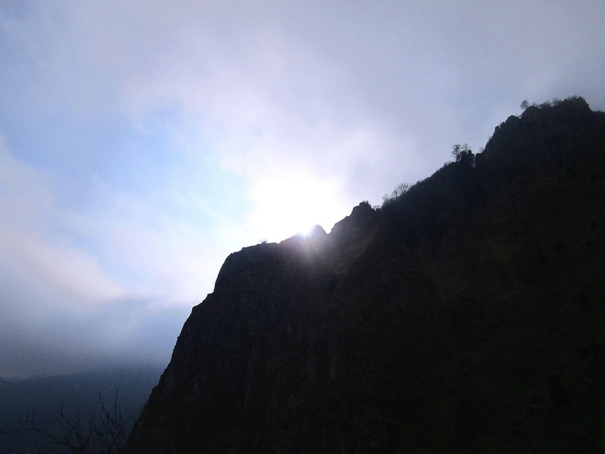 Foto: Andreas Koller / Klettersteigtour / Monte Boccaor auf der Via ferrata Sass Brusai (1531m) / 25.10.2023 01:05:43