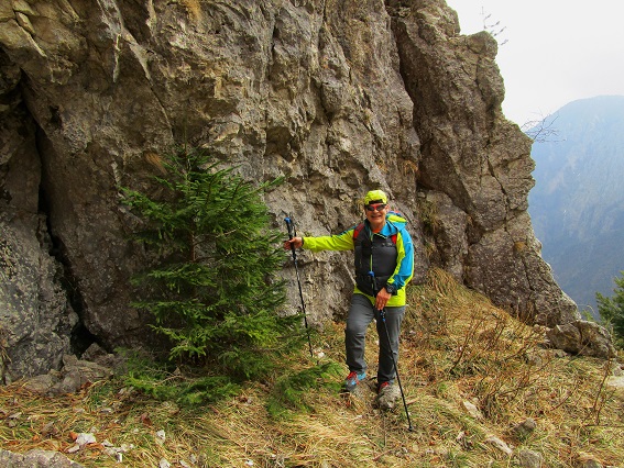 Foto: Andreas Koller / Klettersteigtour / Monte Boccaor auf der Via ferrata Sass Brusai (1531m) / 25.10.2023 01:05:22