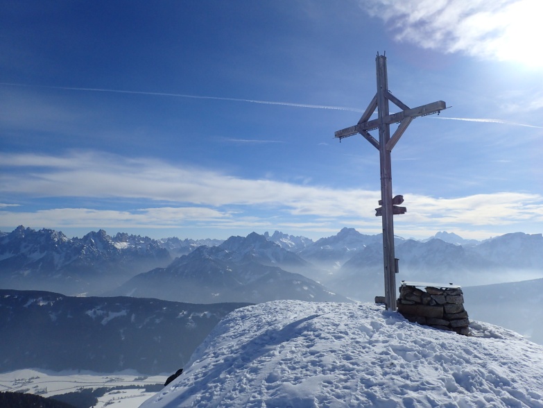 Foto: Manfred Karl / Skitour / Kammwanderung zum Rudlhorn (2448 m) / Großartige Aussicht in die Dolomiten / 06.03.2024 12:05:59
