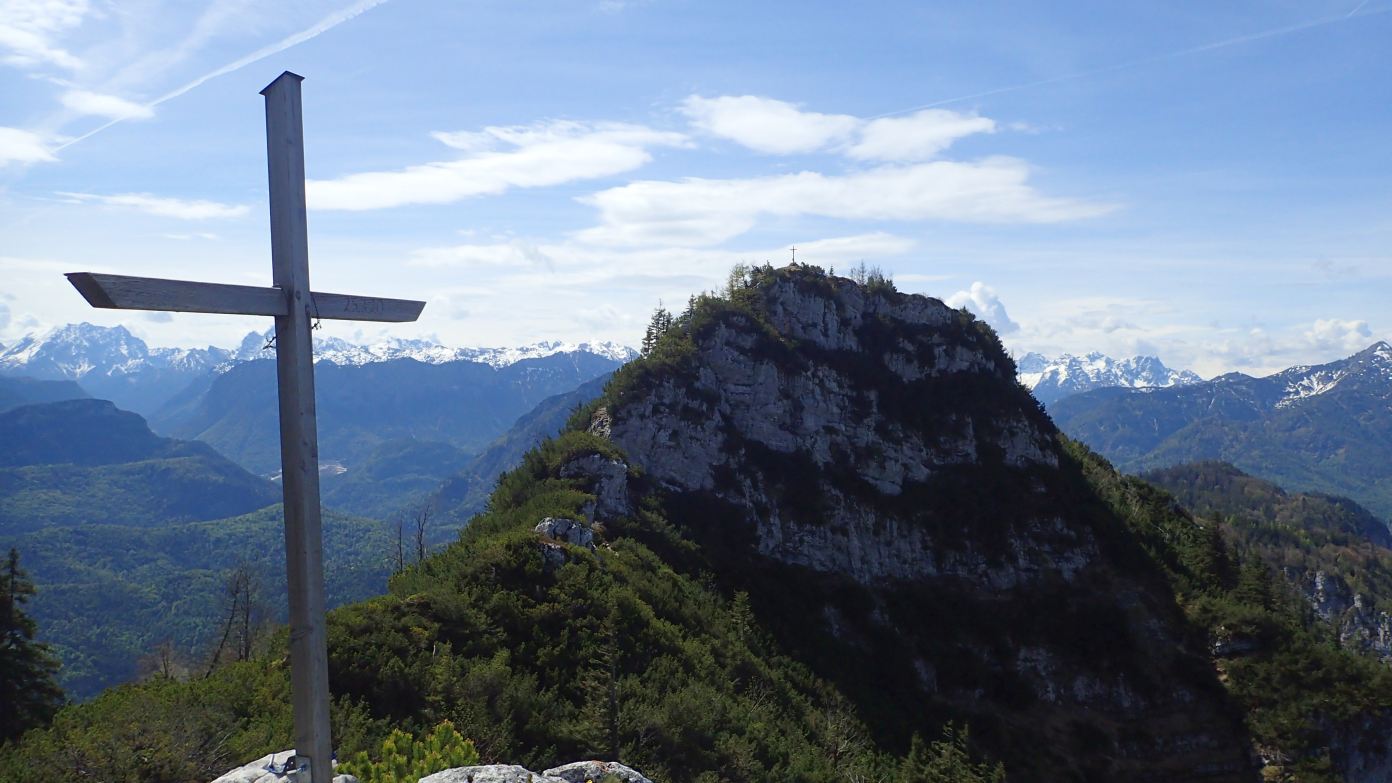 Foto: Manfred Karl / Wandertour / Über die Himmelsleiter auf das Gruberhörndl (1493 m) / Am Kohlerhörndl, Blick zum Gruberhörndl / 08.05.2024 11:36:58