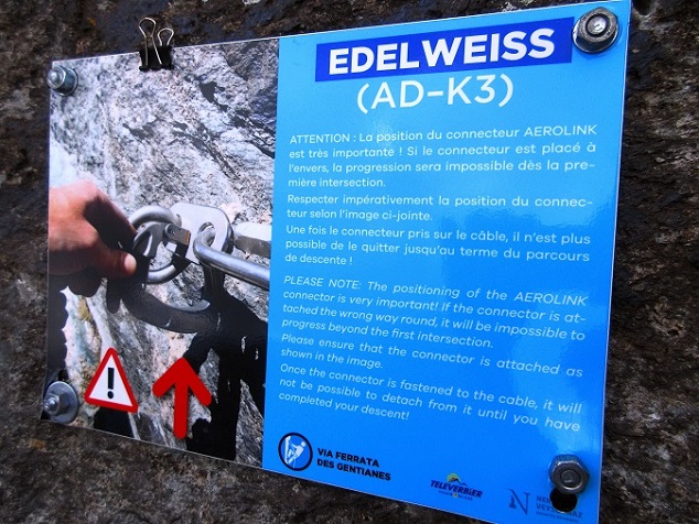Foto: Andreas Koller / Klettersteigtour / Via ferrata des Gentianes: Route Edelweiss (3041m) / Einstieg / 28.06.2024 23:56:42