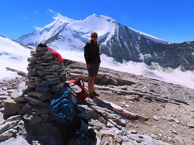 Foto: Andreas Koller / Wandertour / Schöllihorn (3500m) / Gipfelsteinmann am Schöllihorn / 06.09.2024 00:25:56