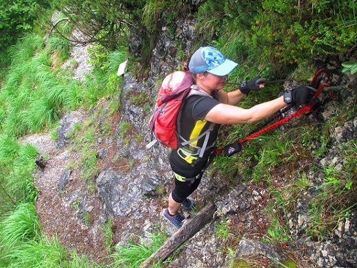 Foto: Andreas Koller / Klettersteigtour / Klettersteig Reibwand zum Paul-Gruber-Haus (950m) / 23.01.2025 23:55:46