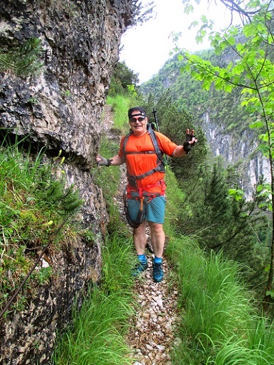 Foto: Andreas Koller / Klettersteigtour / Klettersteig Reibwand zum Paul-Gruber-Haus (950m) / 23.01.2025 23:55:30