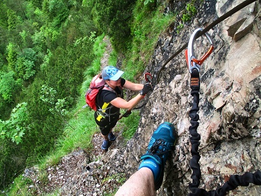 Foto: Andreas Koller / Klettersteigtour / Klettersteig Reibwand zum Paul-Gruber-Haus (950m) / 23.01.2025 23:55:15