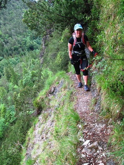 Foto: Andreas Koller / Klettersteigtour / Klettersteig Reibwand zum Paul-Gruber-Haus (950m) / 23.01.2025 23:55:09