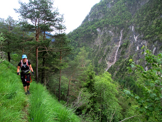 Foto: Andreas Koller / Klettersteigtour / Klettersteig Reibwand zum Paul-Gruber-Haus (950m) / 23.01.2025 23:54:55