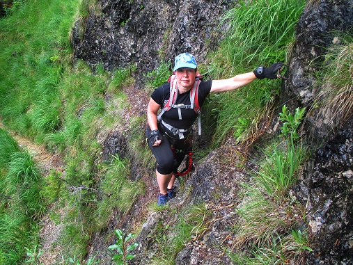Foto: Andreas Koller / Klettersteigtour / Klettersteig Reibwand zum Paul-Gruber-Haus (950m) / 23.01.2025 23:54:00