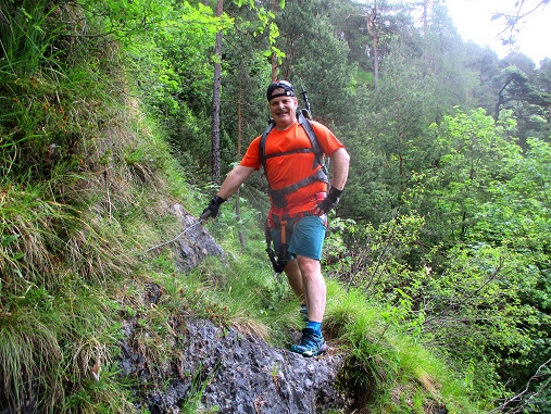 Foto: Andreas Koller / Klettersteigtour / Klettersteig Reibwand zum Paul-Gruber-Haus (950m) / Im Reibwand Steig / 23.01.2025 23:58:46