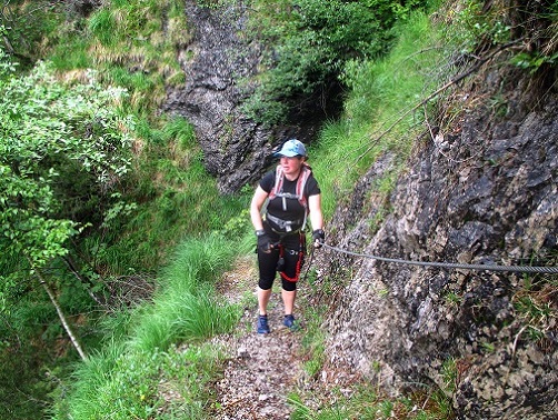 Foto: Andreas Koller / Klettersteigtour / Klettersteig Reibwand zum Paul-Gruber-Haus (950m) / 23.01.2025 23:53:33