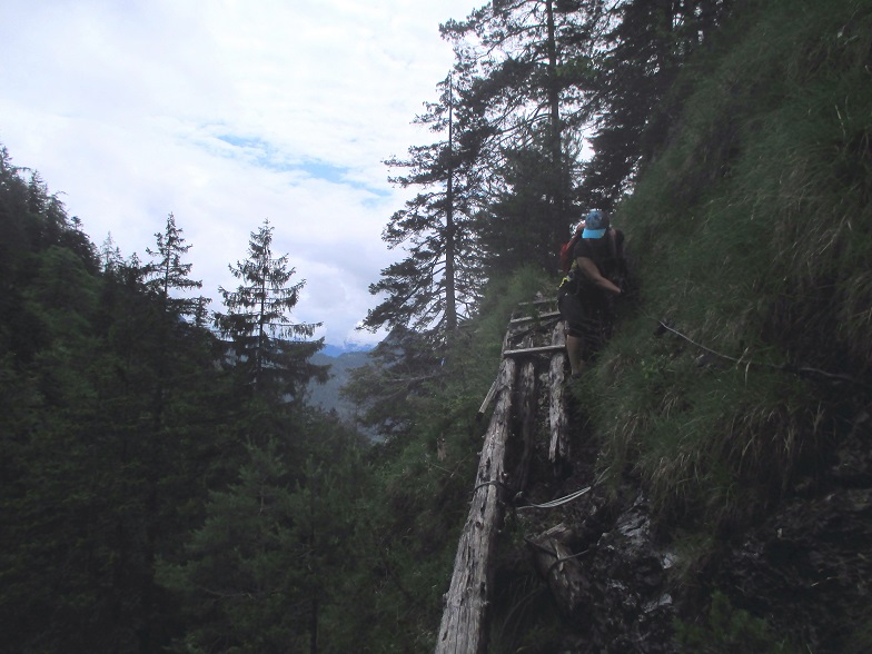 Foto: Andreas Koller / Klettersteigtour / Klettersteig Reibwand zum Paul-Gruber-Haus (950m) / 23.01.2025 23:53:08