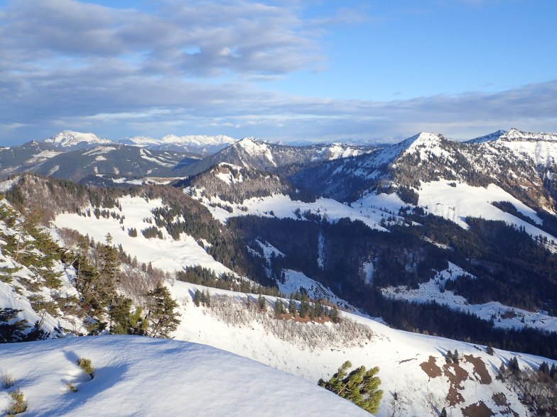 Foto: Manfred Karl / Schneeschuhtour / Aus der Taugl auf den Schlenkstein (1603 m) / Ausblick vom Schlenkstein nach Osten / 23.05.2025 15:42:26