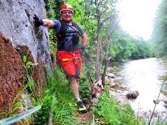 Foto: Andreas Koller / Klettersteigtour / Rottensteiner Klettersteig beim Weichtalhaus (547m) / Einstieg / 19.06.2025 15:16:22