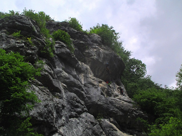 Foto: Andreas Koller / Klettersteigtour / Rottensteiner Klettersteig beim Weichtalhaus (547m) / Abstecher zur Hauptwand / 19.06.2025 15:13:07