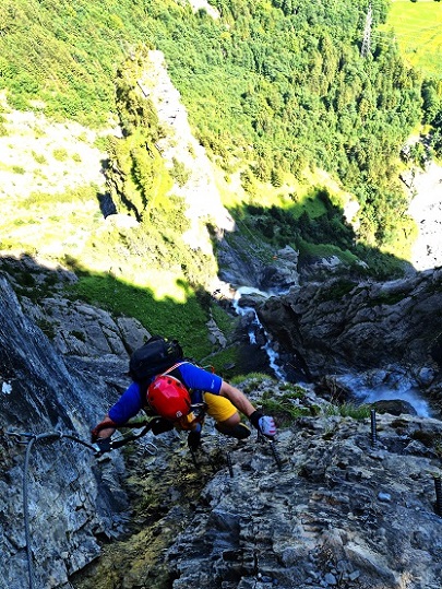 Foto: Andreas Koller / Klettersteigtour / Klettersteig Allmenalp - Kandersteg (1725m) / Kurz vor dem Ausstieg / 25.06.2025 17:46:19