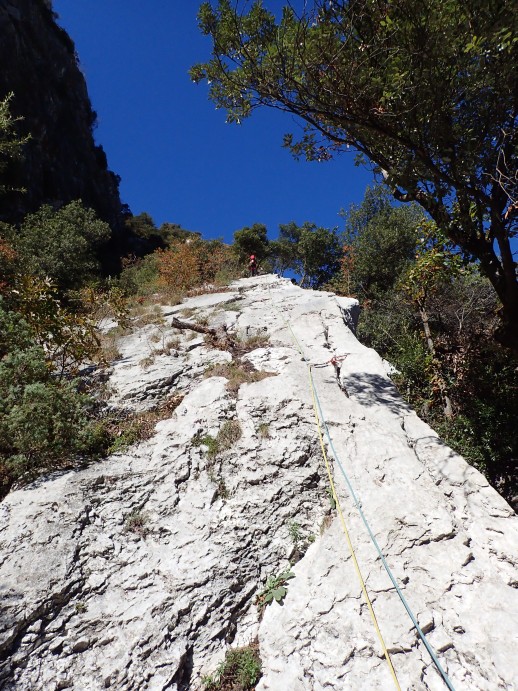 Foto: Manfred Karl / Klettertour / Due laghi, Via “Lo spigolo nascosto” / 30.07.2025 16:02:02