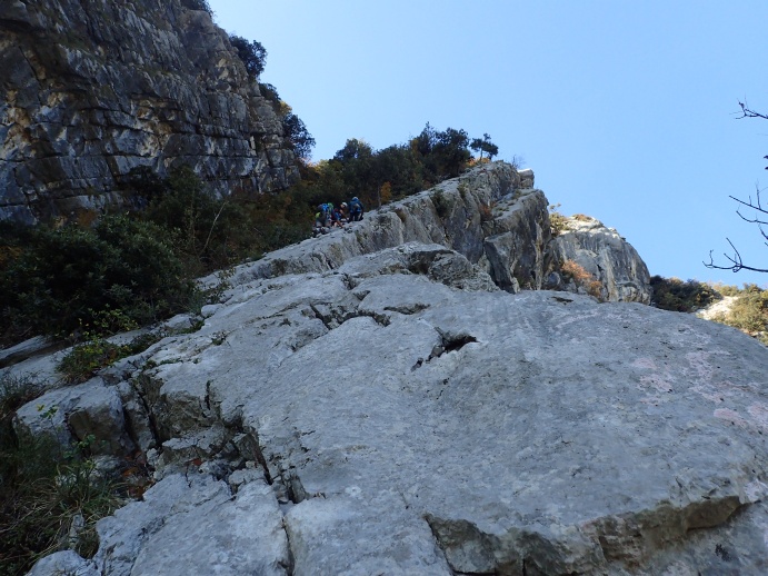 Foto: Manfred Karl / Klettertour / Due laghi, Via “Lo spigolo nascosto” / Es staut sich / 30.07.2025 16:00:12